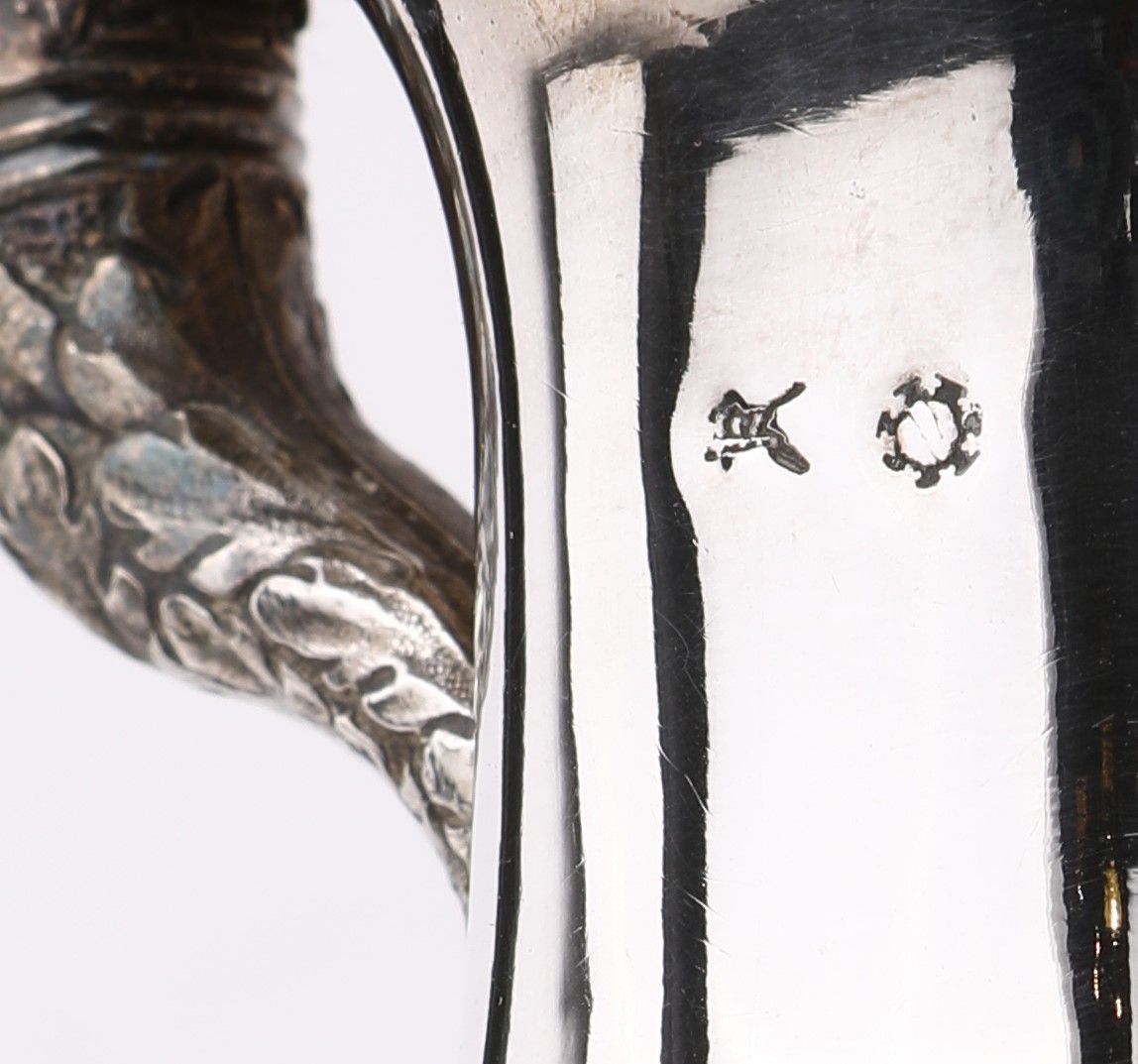Grande Caffettiera Impero in Argento, Milano 1830 Ca. Argentiere Samuele Bigatti