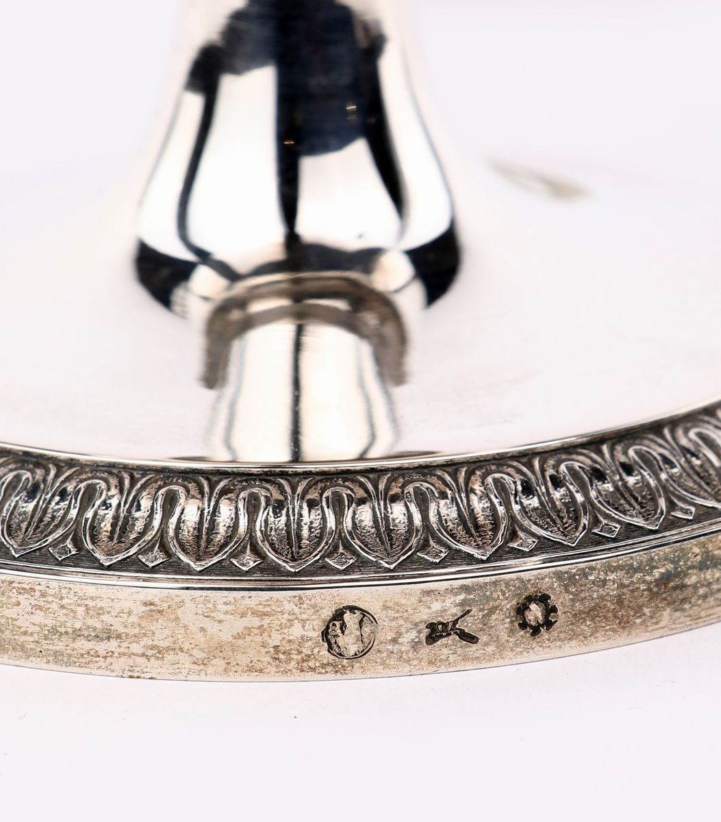 Grande Caffettiera Impero in Argento, Milano 1830 Ca. Argentiere Samuele Bigatti