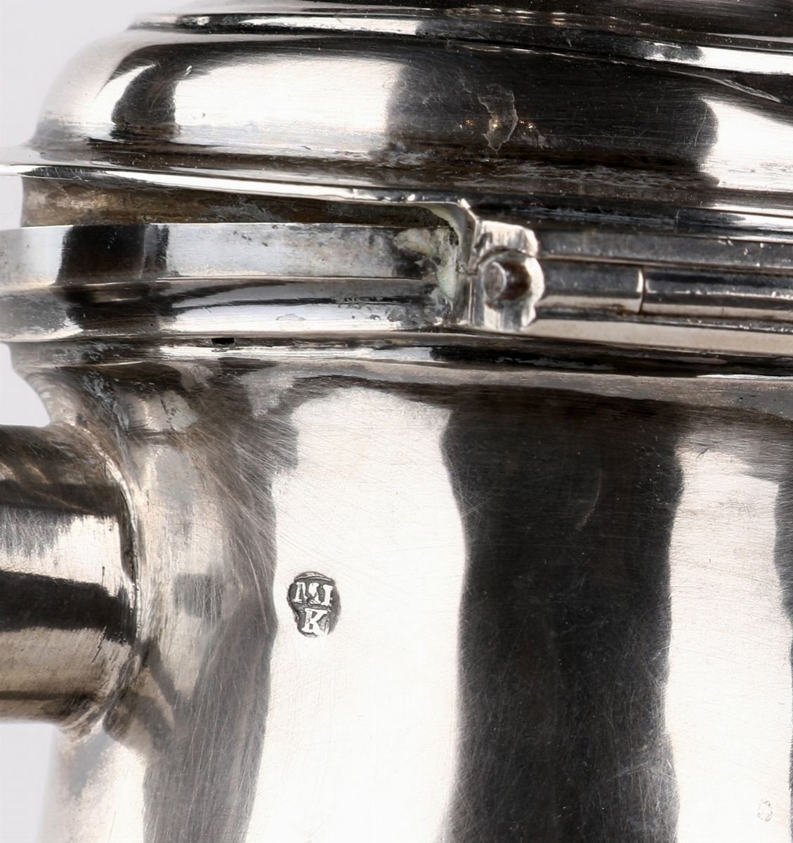Caffettiera in Argento, Trieste 1776, Argentiere M.p.k.