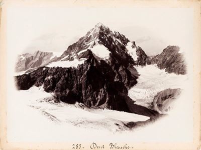 Dent Blanche dalla Cresta del Dent D'herens Sopra il Tiefenmatten - Gletscher, 3900 M Ca.