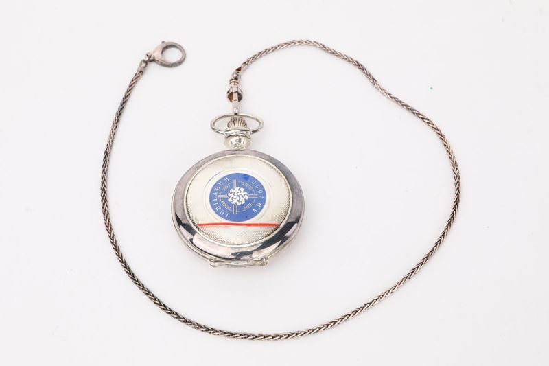 Orologio da Tasca a Savonette a Carica Manuale in Argento 925