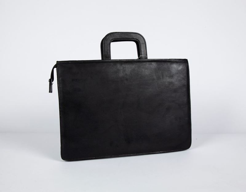 Porta Documenti in Pelle Nero