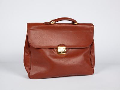 Pineider - Borsa Uomo in Pelle Marrone