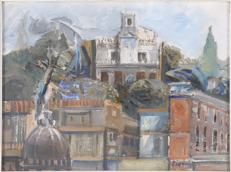 Spartaco Zianna - Tetti di Roma