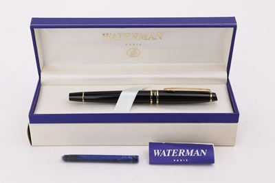 Waterman, Penna Stilografica in Vernice Nera