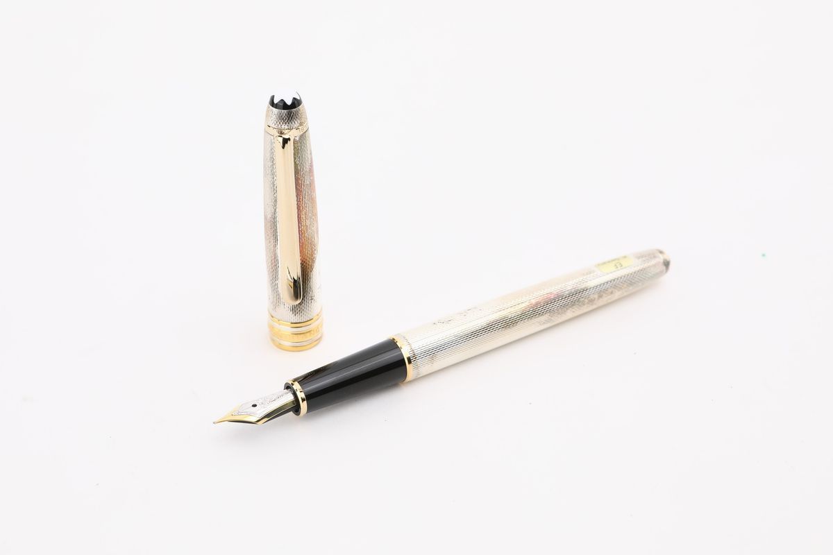 Montblanc Meisterstuck 146, Penna Stilografica in Argento 925