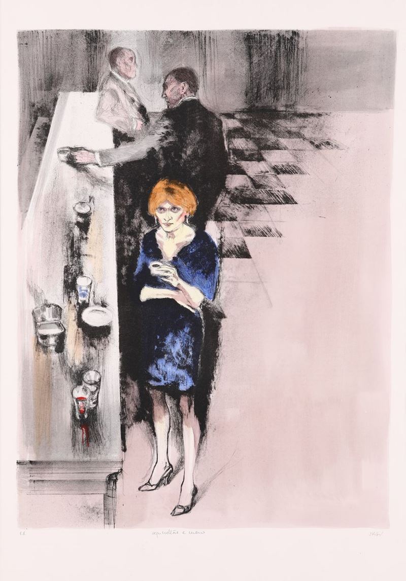 Alberto Sughi - Scena di Interno al Bar