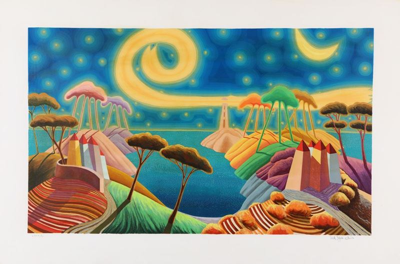 Luca Dall'olio - Paesaggio Marino Notturno