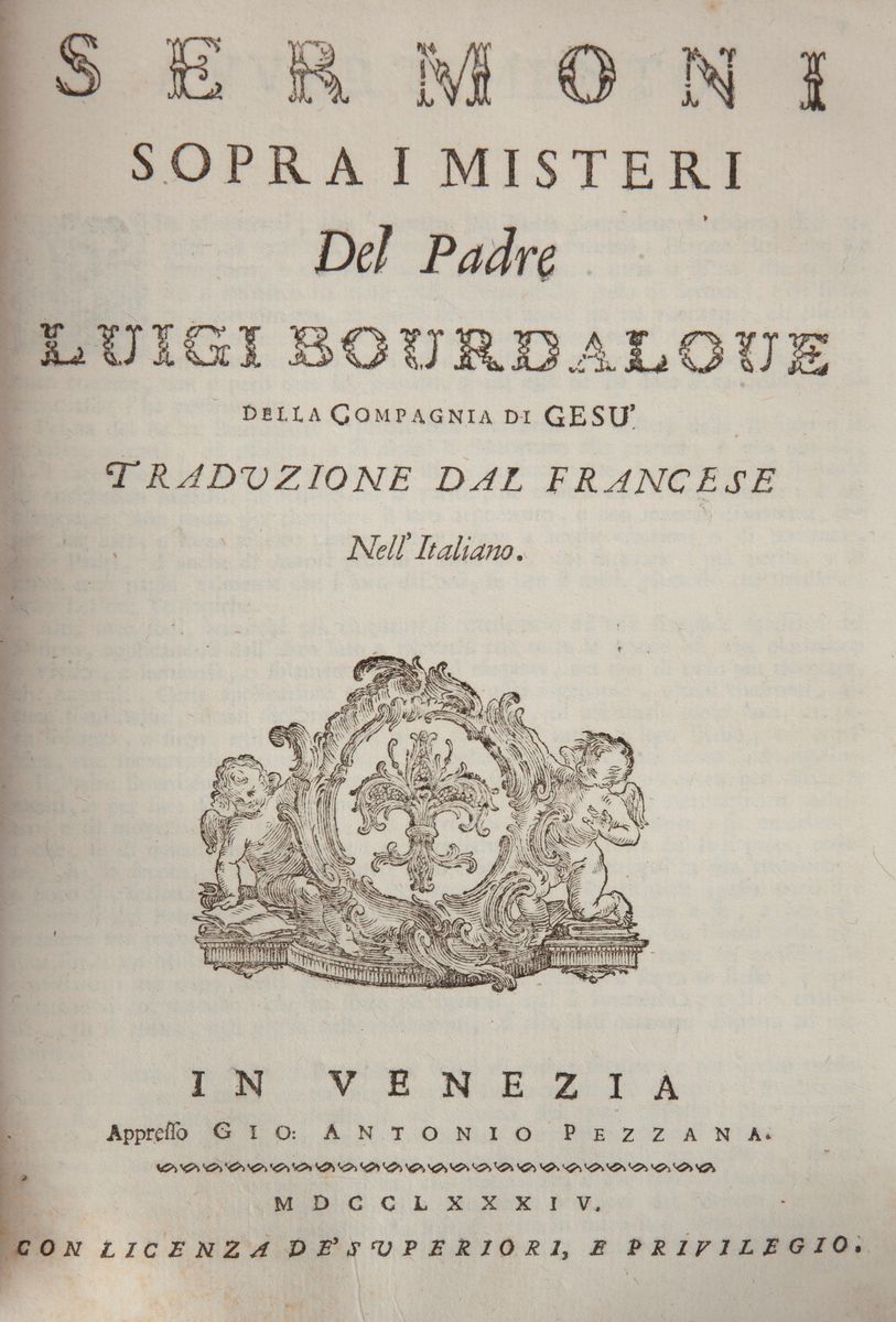 Prediche Quaresimali del Padre Luigi Bourdaloue