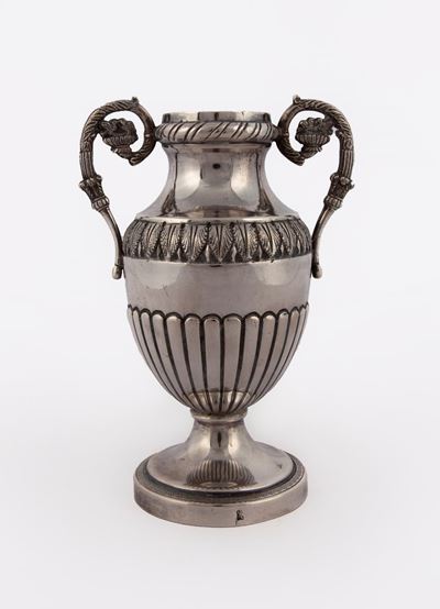 Vasetto "impero" in Metallo Argentato, XIX Secolo