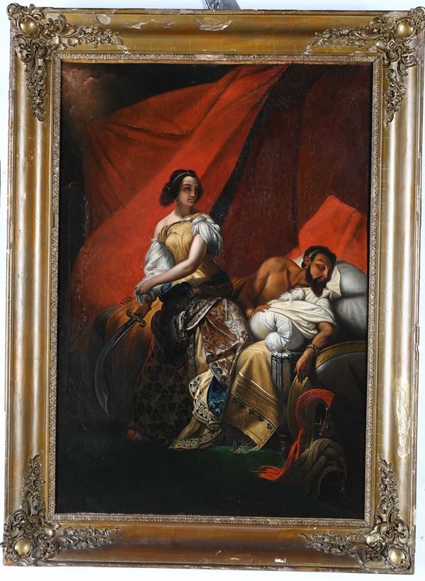 Pittore del XIX secolo - Giuditta e Oloferne (da Emile Jean Horace Vernet)