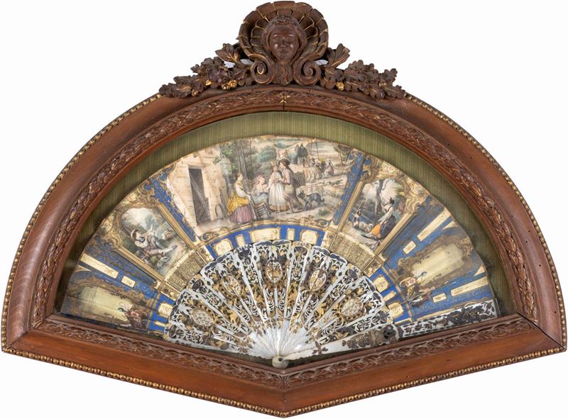 Ventaglio Pieghevole in Madreperla, XVIII Secolo