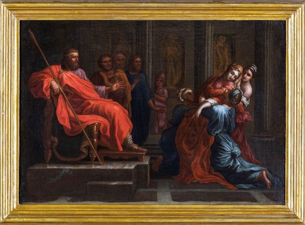 Pittore del XIX secolo - Saba e Salomone