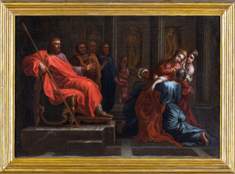 Pittore del XIX Secolo - Saba e Salomone