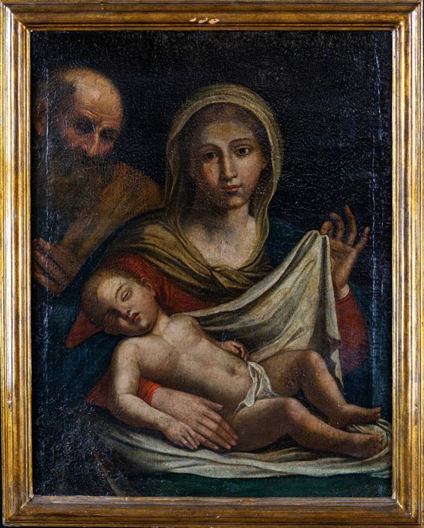 Scuola Emiliana del XVII secolo - Sacra Famiglia