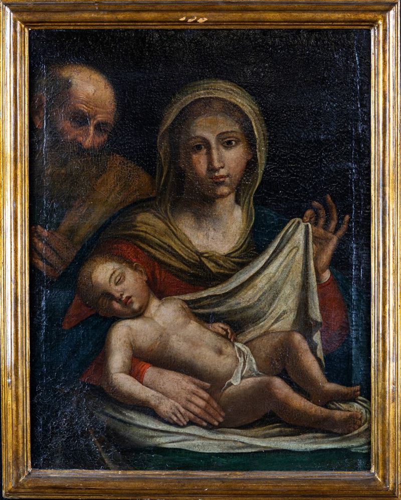 Scuola Emiliana del XVII Secolo - Sacra Famiglia