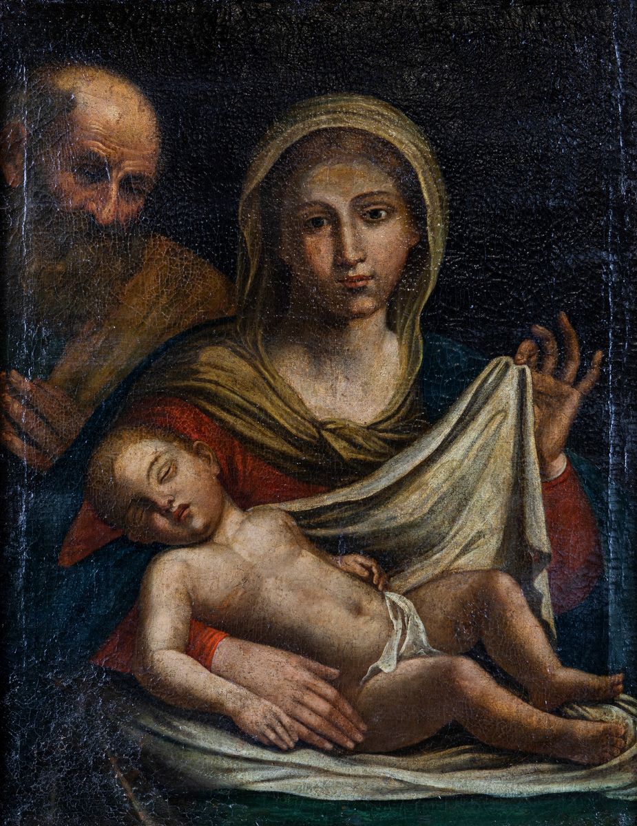 Scuola Emiliana del XVII Secolo - Sacra Famiglia