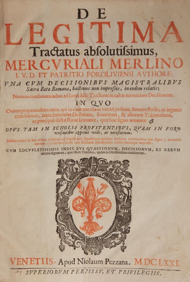 Merlino Mercuriali. De Legitima Tractatus Absolutissimus
