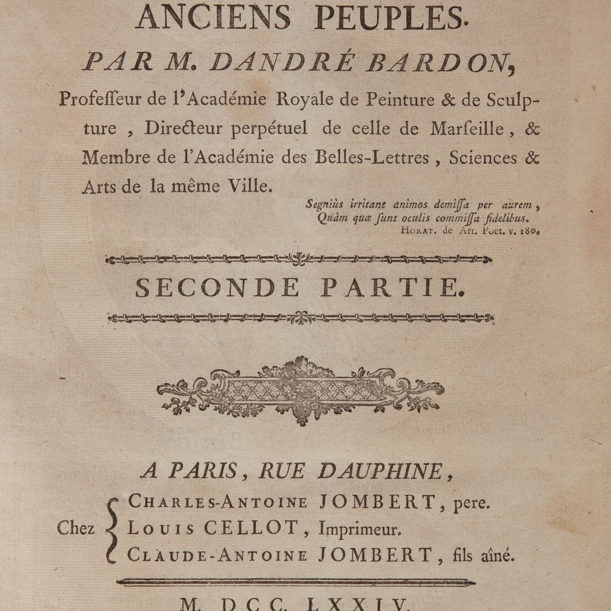 Dandre Bardon - Costume Des Anciens Peuples