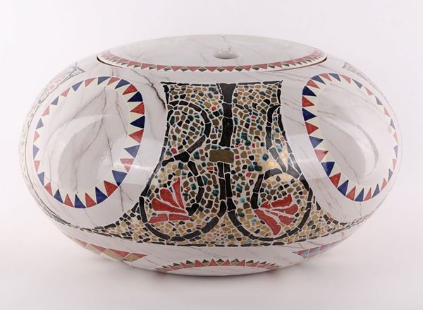 Grande contenitore in ceramica, fine Anni Novanta/inizi Anni Duemila