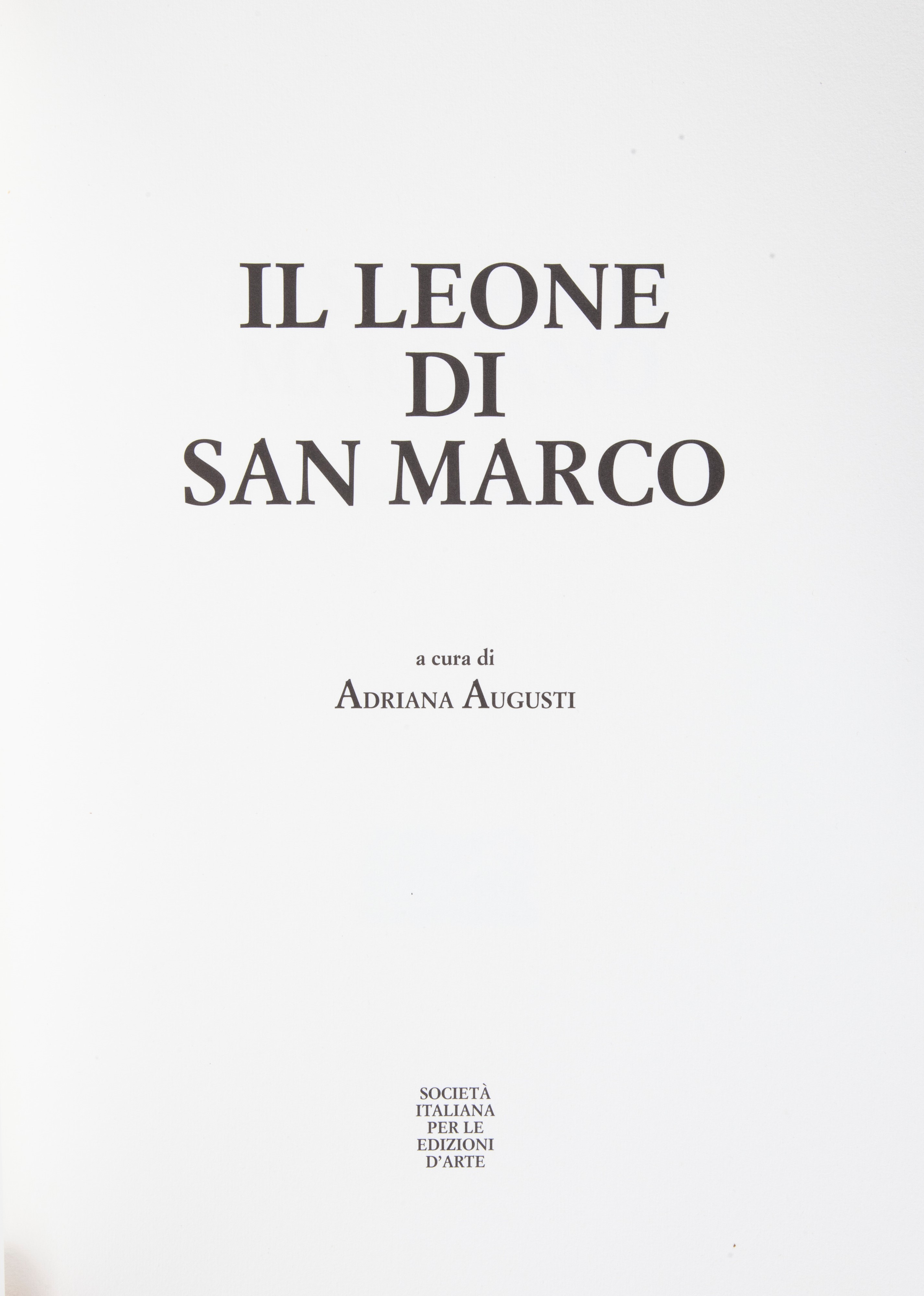 Adriana Augusti - Il Leone di San Marco