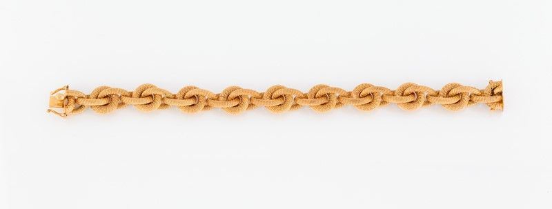 Bracciale Catena Satinata in Oro