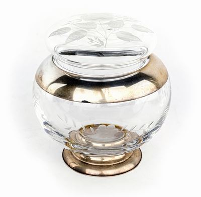 Porta Bon Bon in Vetro con Coperchio
