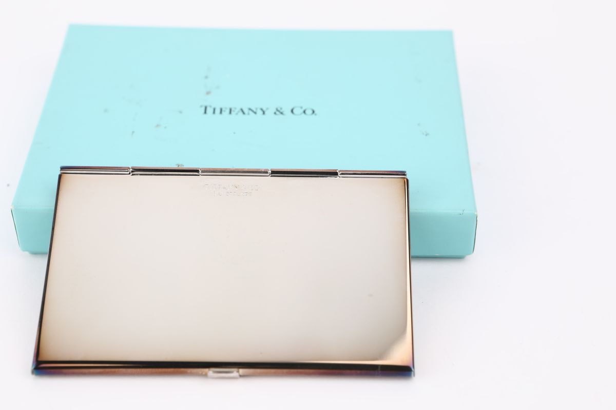 Portabiglietti Tiffany & Co. in Silver Plated