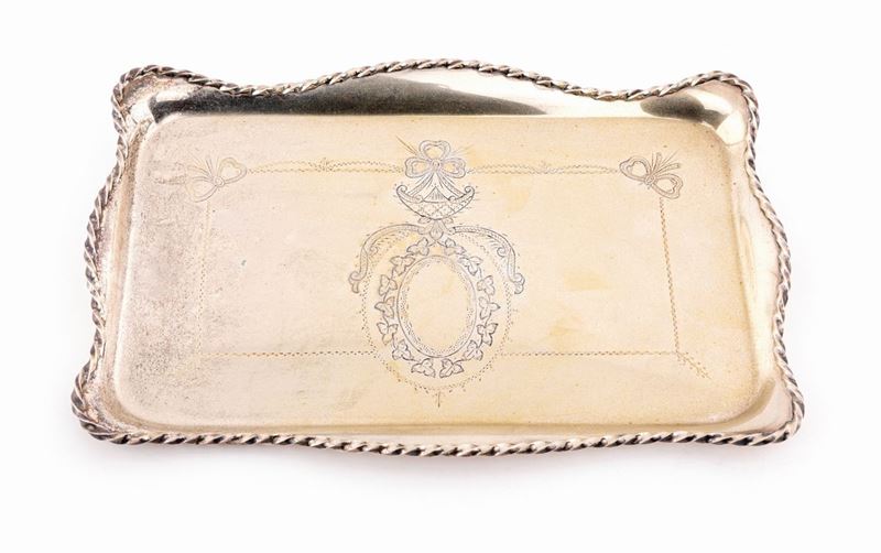 Vassoietto Svuota Tasche in Argento 800, Italia