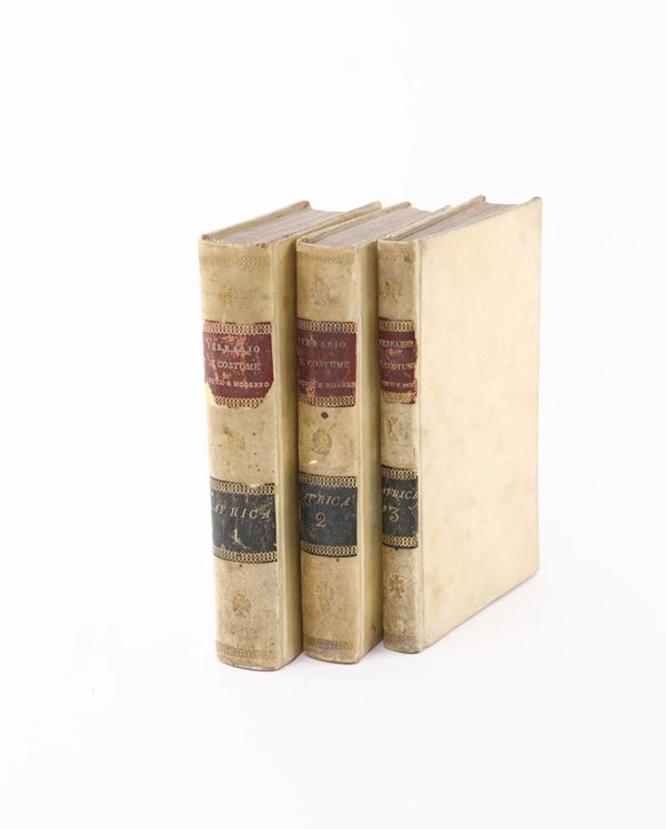 Giulio Ferrario. Il costume antico e moderno ovvero storia del governo, della milizia, della religione, delle arti, scienze ed usanze di tutti i popoli antichi e moderni... Volumi I, II e III dell'Africa