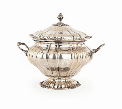 Grande Zuppiera in Argento 800/1000 con Coperchio