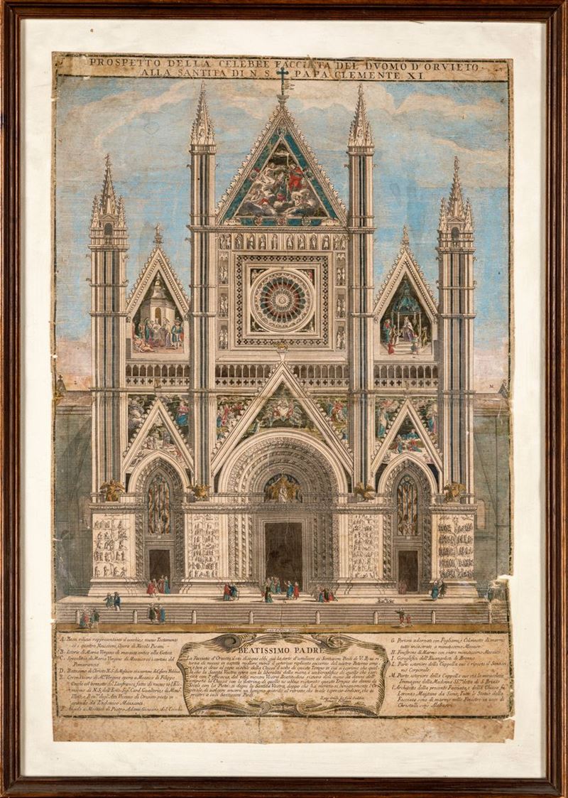 Giovanni Girolamo Frezza - Prospetto della Celebre Facciata del Duomo di Orvieto alla Santità di ...