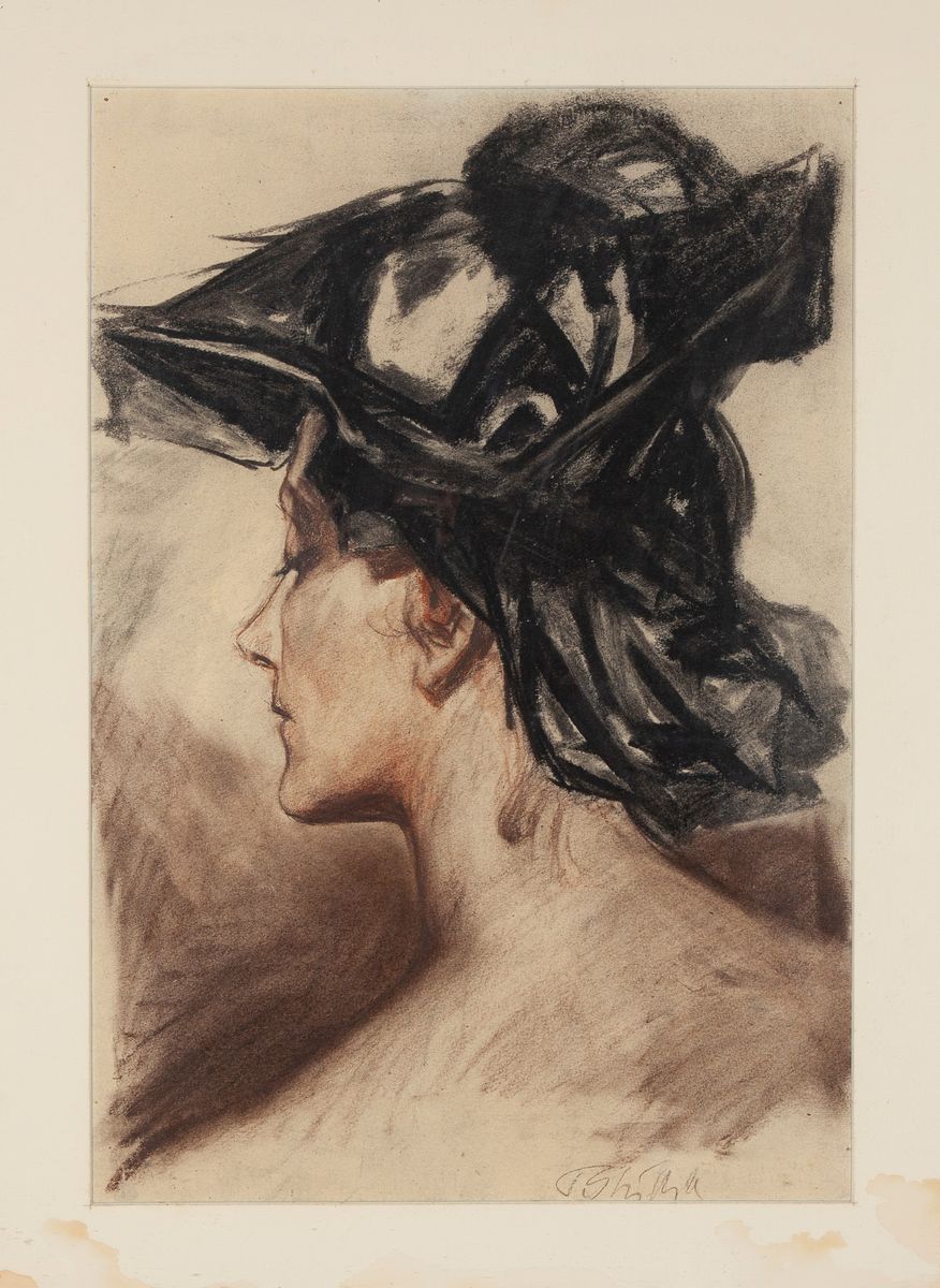 Paulo Ghiglia - Ritratto di Donna con Cappello