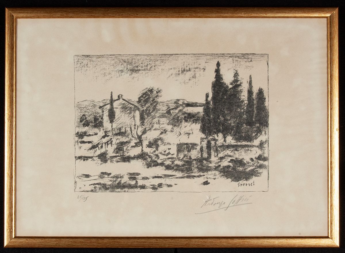Ardengo Soffici - Paesaggio con Casolare