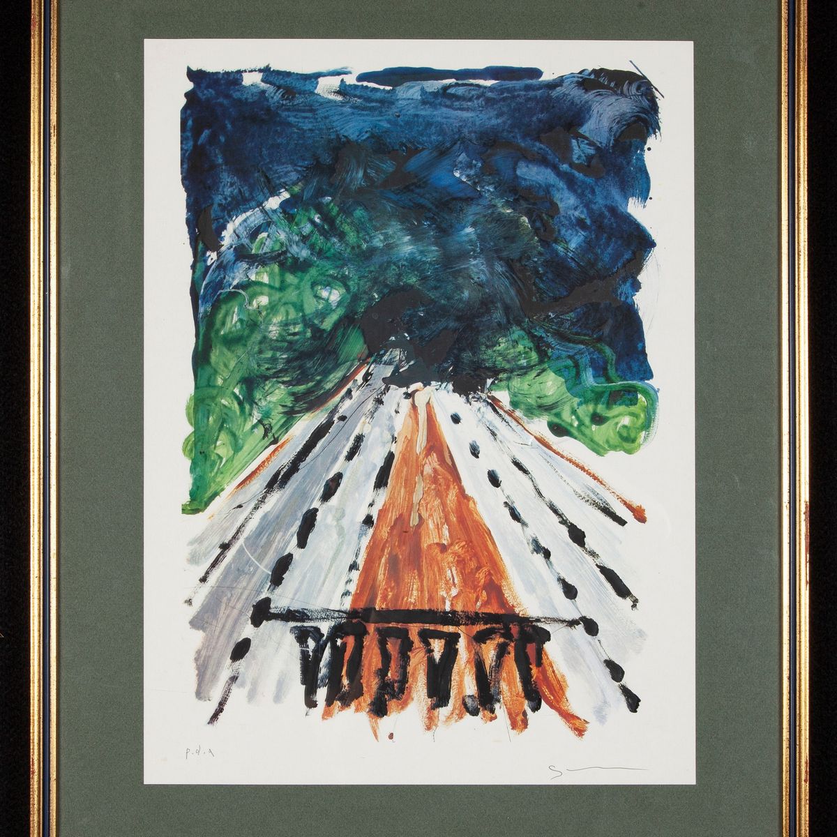 Mario Schifano - Lotto di Tre Serigrafie "autostrade"
