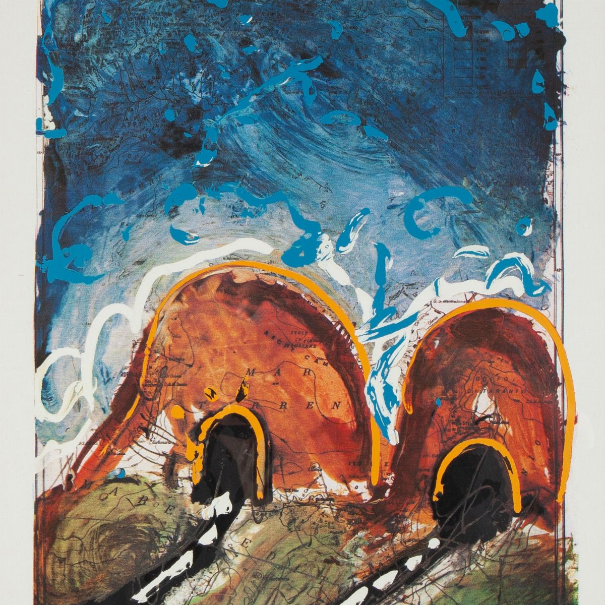 Mario Schifano - Lotto di Tre Serigrafie "autostrade"