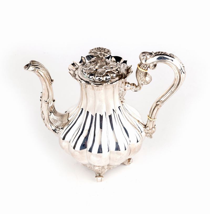 Teiera in Argento 950/1000, Parigi 1840 Ca., Argentiere L.b.