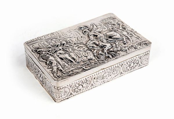 Scatola in argento, Olanda, XIX secolo