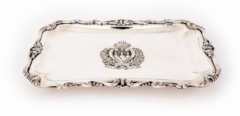 Salver in Argento 925/1000, Argentiere Giuseppe Arzilli