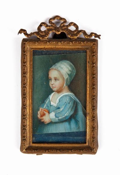 Ritratto di Bambina in Abito Azzurro