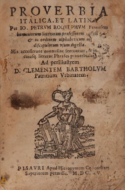 Giovanni Pietro Ridolfi. Proverbia Italica Et Latina