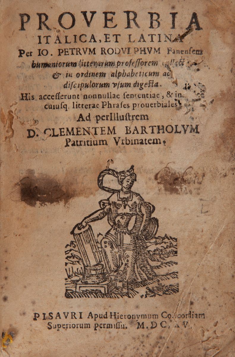 Giovanni Pietro Ridolfi. Proverbia Italica Et Latina