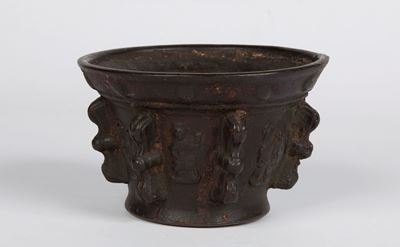 Mortaio in Bronzo Brunito, XVI Secolo