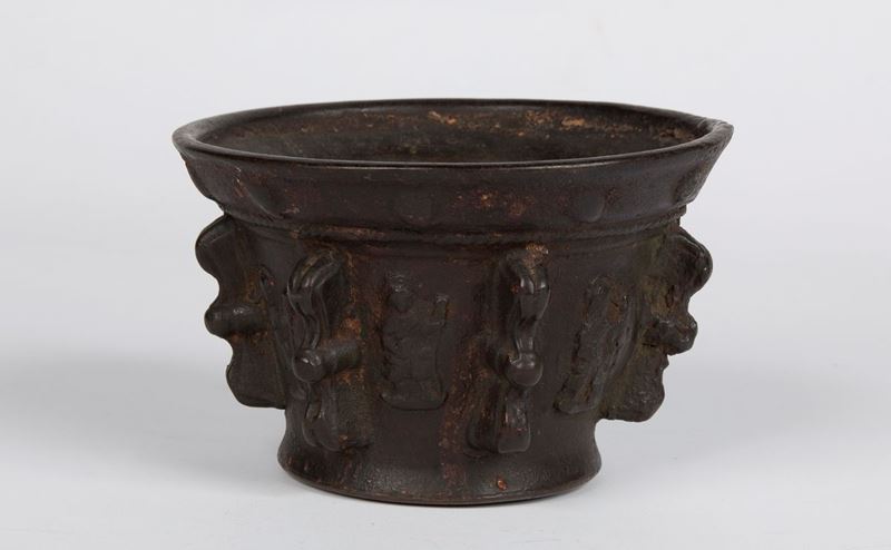 Mortaio in Bronzo Brunito, XVI Secolo