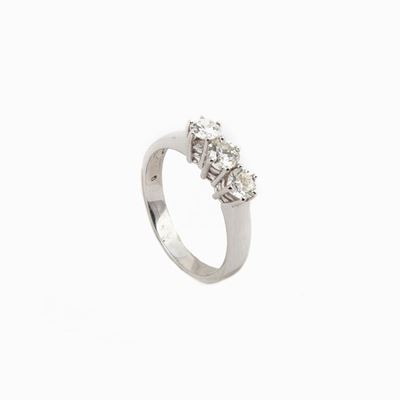 Anello Trilogy in Oro e Brillanti