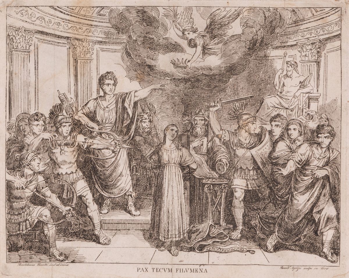 Bartolomeo Pinelli - Il Martirio di Santa Filomena