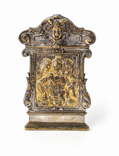Pace in Bronzo Dorato e Argentato, Veneto, XVII Secolo