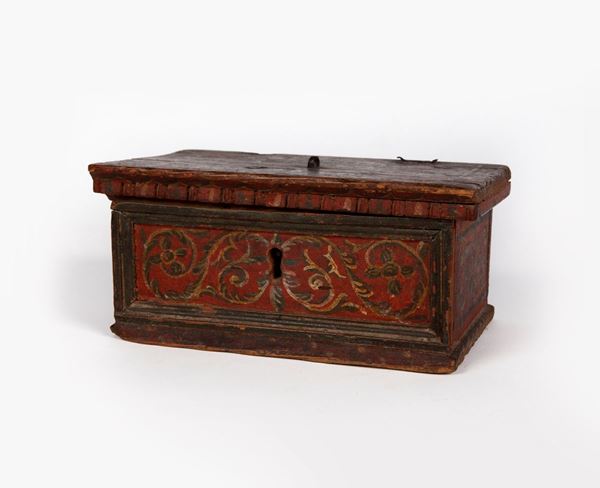 Scatola in legno dolce dipinto