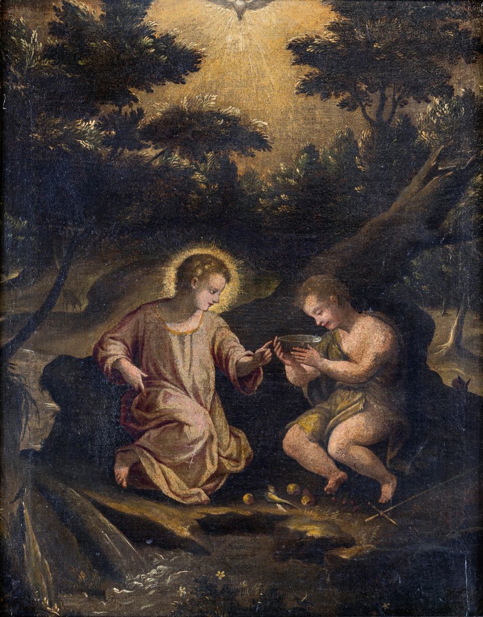 Pittore Romano del XVII Secolo - Battesimo