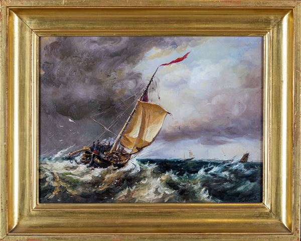 Pittore del XIX/XX secolo,Pittore del XX secolo - Marina